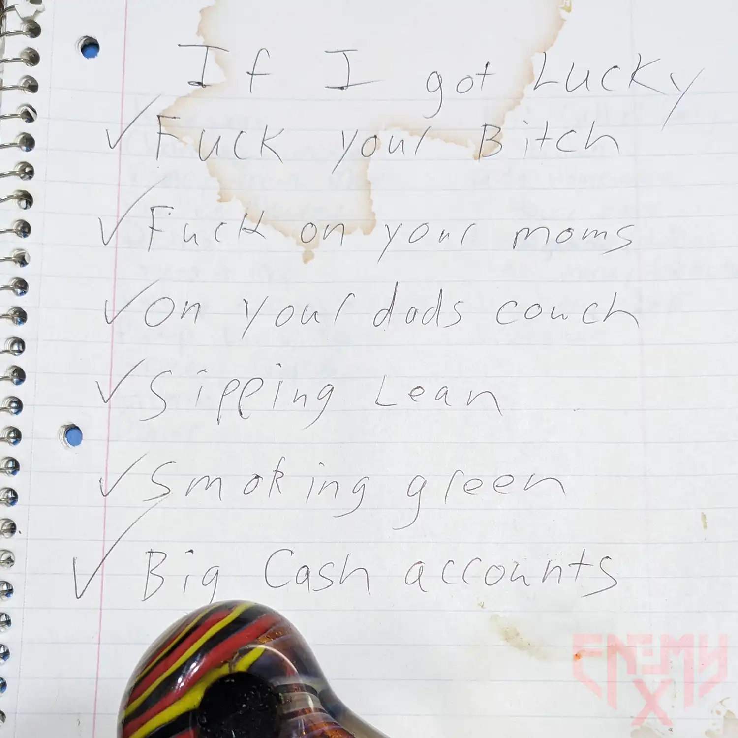 Lucky single art — enemyX