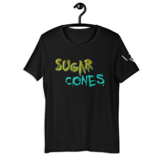 Sugar Cones logo tee, black, front